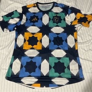 Adidas Multicolor Geometric Algeria Soccer Jersey